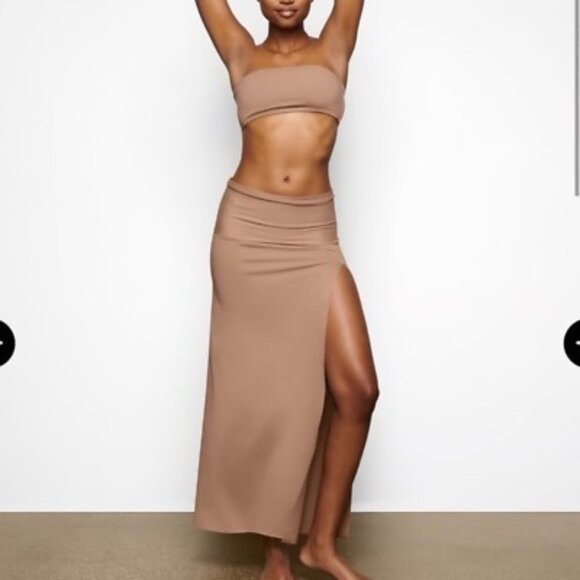SKIMS Shaping Swim Maxi Skirt Sienna 3X - Picture 1 of 12